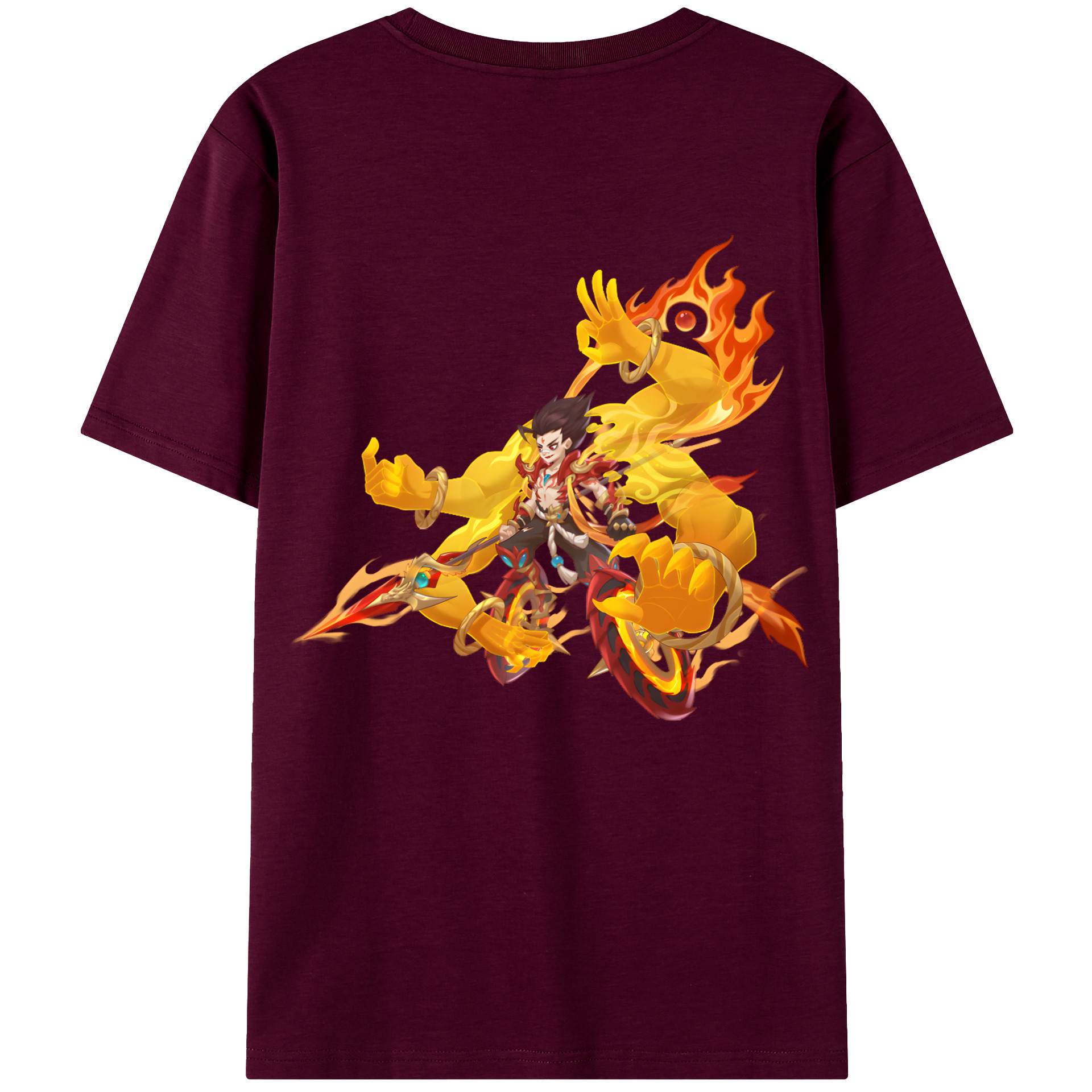 （画像用） Ne Zha 2 ナタ 魔童の大暴れ レディース半袖Tシャツ(バックプリント)